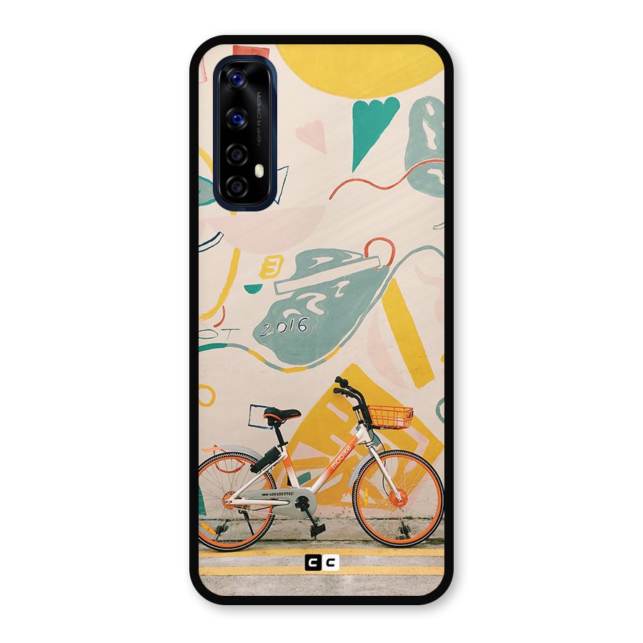 Street Art Bicycle Metal Back Case for Realme 7