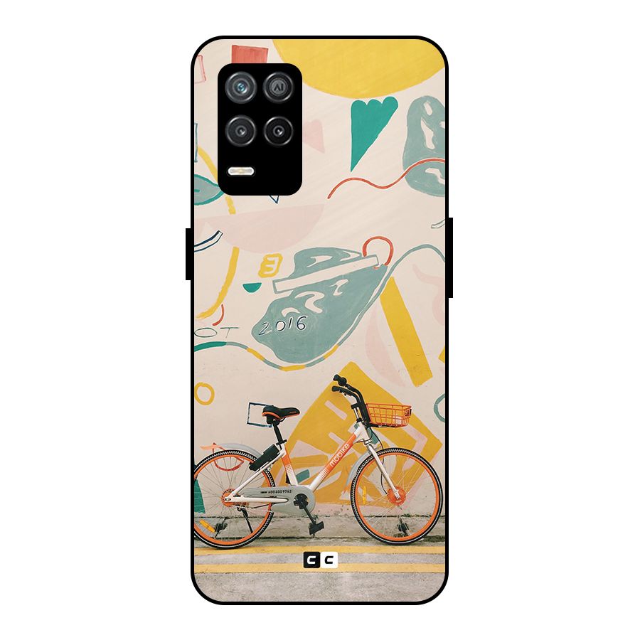 Street Art Bicycle Metal Back Case for Realme 9 5G