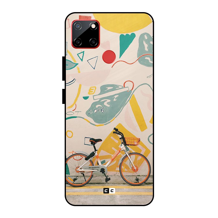 Street Art Bicycle Metal Back Case for Realme C12