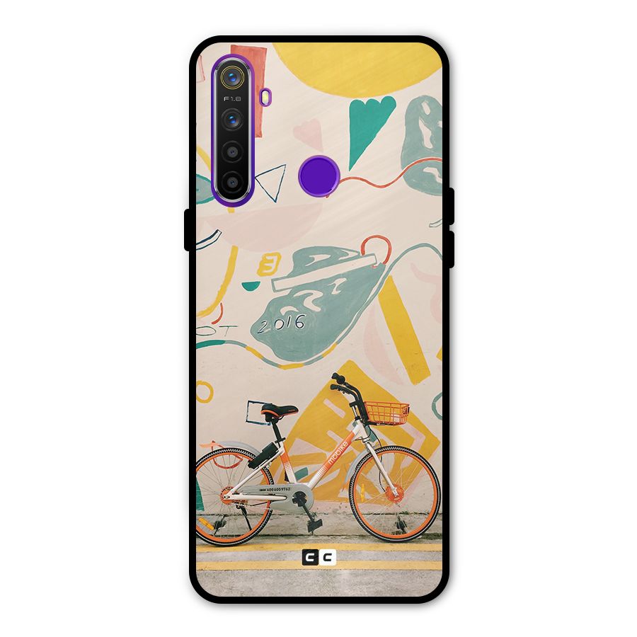 Street Art Bicycle Metal Back Case for Realme Narzo 10