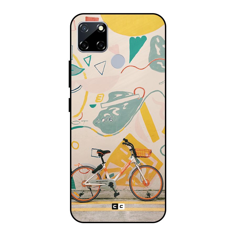 Street Art Bicycle Metal Back Case for Realme Narzo 20