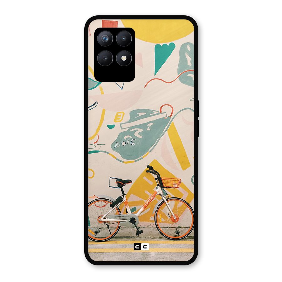 Street Art Bicycle Metal Back Case for Realme Narzo 50