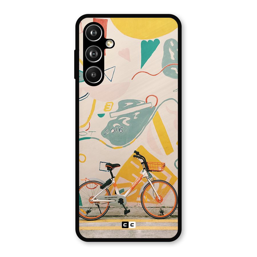 Street Art Bicycle Metal Back Case for Samsung Galaxy M54