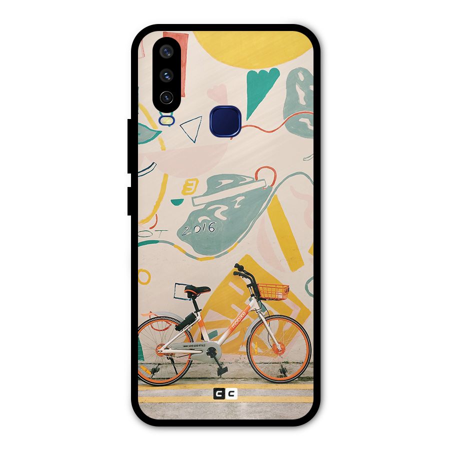 Street Art Bicycle Metal Back Case for Vivo Y15