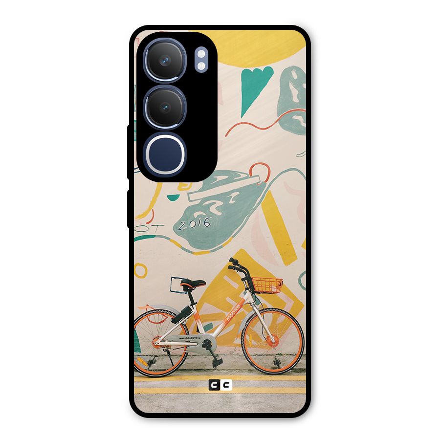 Street Art Bicycle Metal Back Case for Vivo Y29