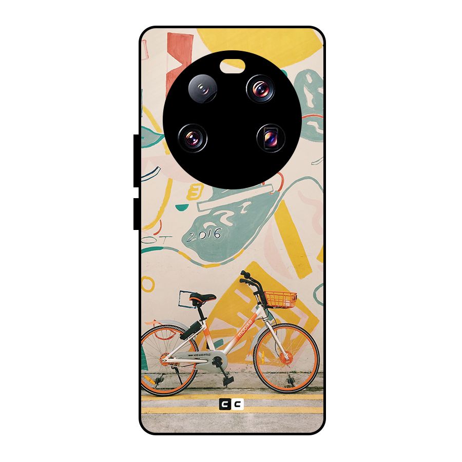Street Art Bicycle Metal Back Case for Xiaomi 13 Ultra