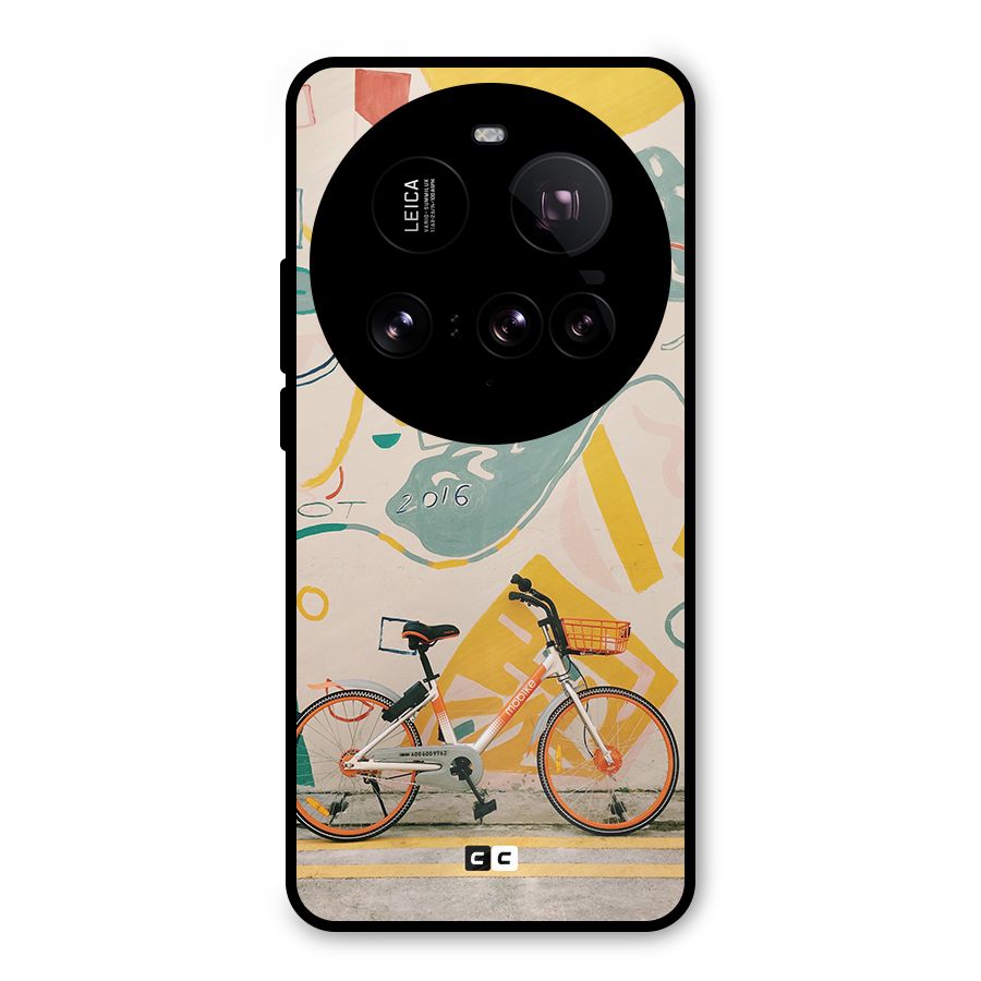 Street Art Bicycle Metal Back Case for Xiaomi 15 Ultra