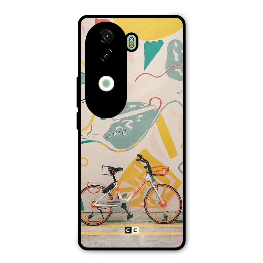 Street Art Bicycle Metal Back Case for iQOO Z9s