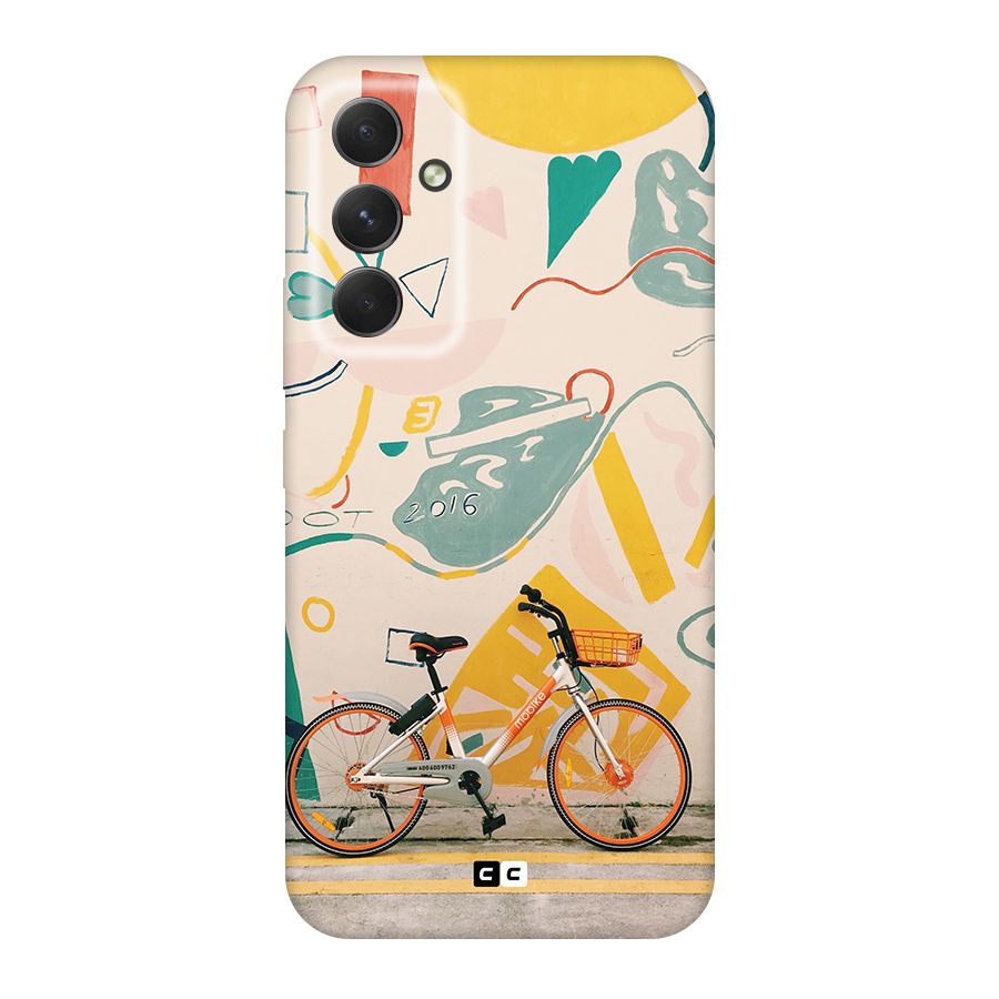 Street Art Bicycle Original Polycarbonate Back Case for Galaxy A54