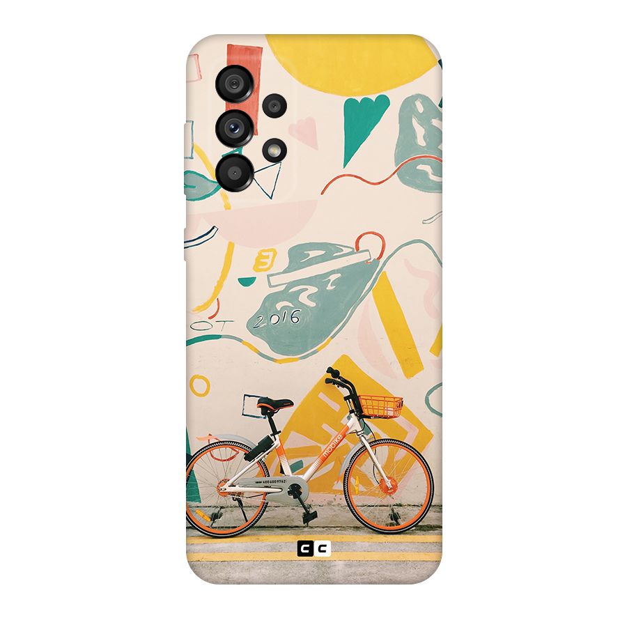 Street Art Bicycle Original Polycarbonate Back Case for Galaxy A73 5G
