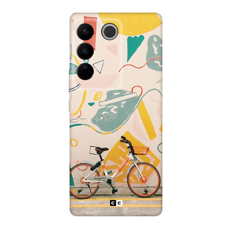 Street Art Bicycle Original Polycarbonate Back Case for Vivo V27