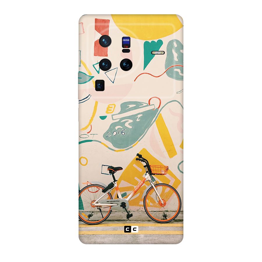 Street Art Bicycle Original Polycarbonate Back Case for Vivo X80