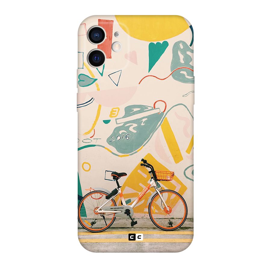 Street Art Bicycle Original Polycarbonate Back Case for iPhone 12