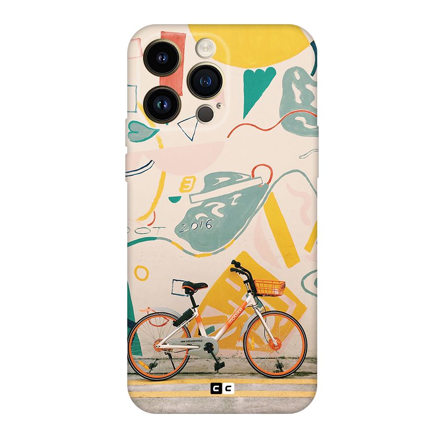 Street Art Bicycle Original Polycarbonate Back Case for iPhone 14 Pro Max
