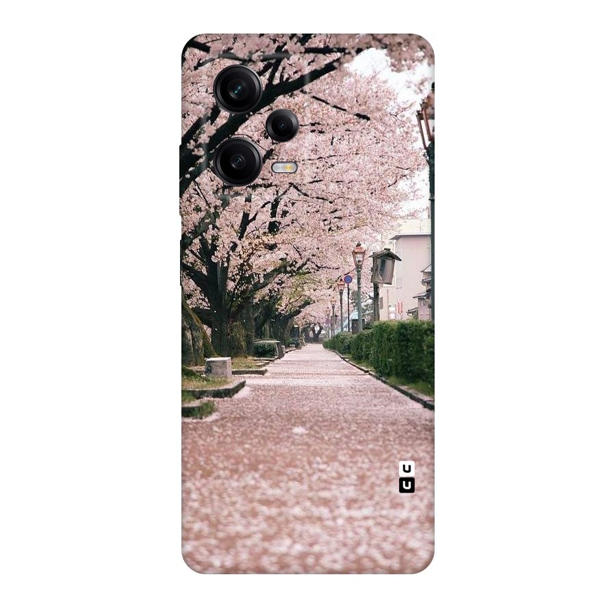 Street In Pink Flowers Original Polycarbonate Back Case for Redmi Note 12 Pro