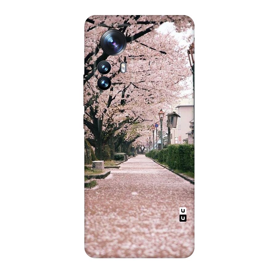 Street In Pink Flowers Original Polycarbonate Back Case for Xiaomi 12 Pro