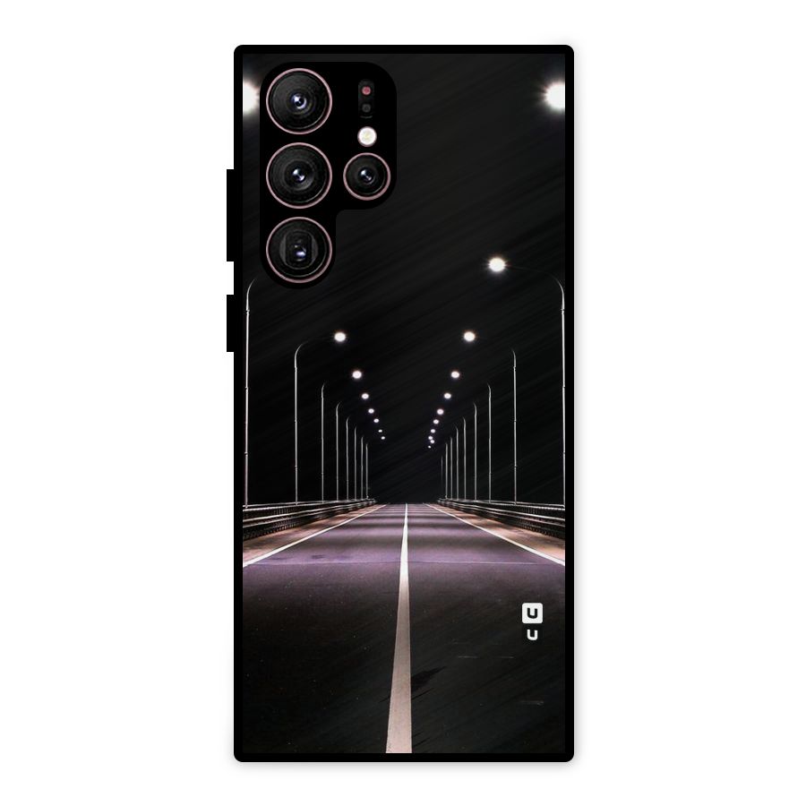 Street Light Metal Back Case for Galaxy S22 Ultra 5G