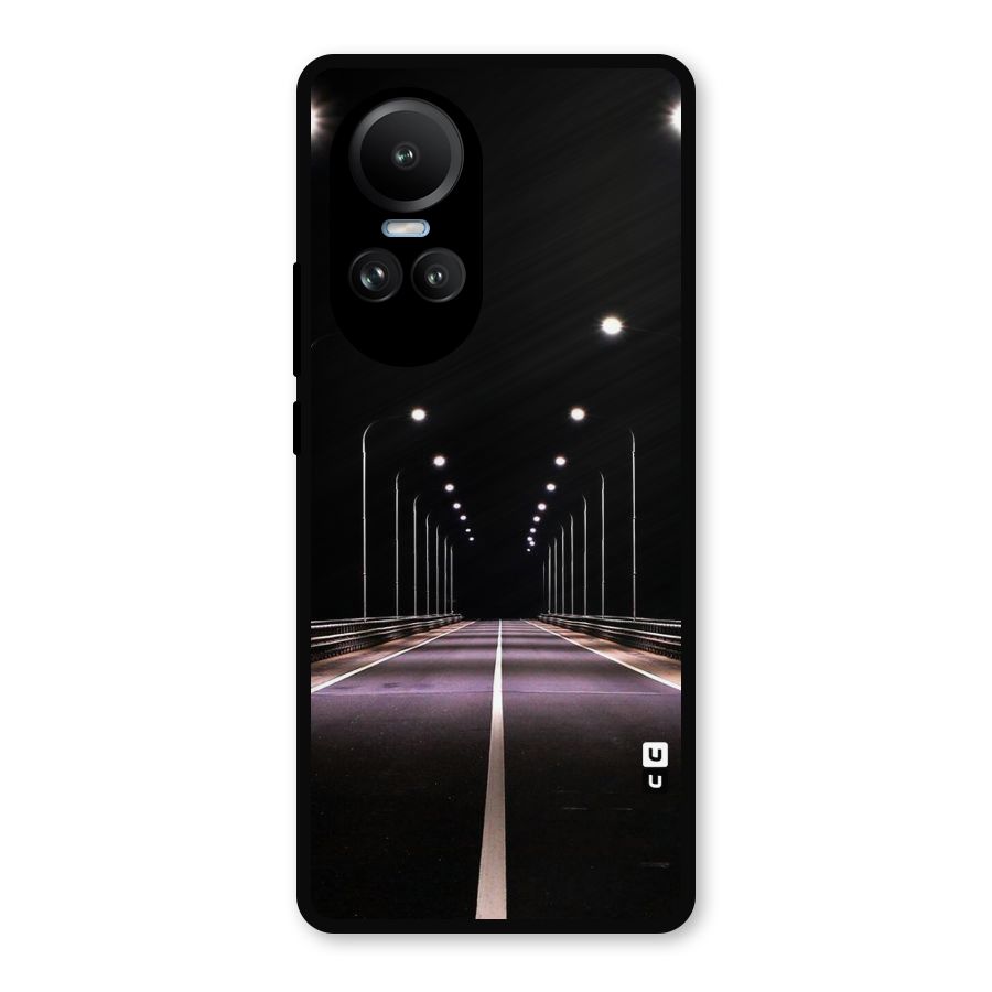 Street Light Metal Back Case for Oppo Reno10