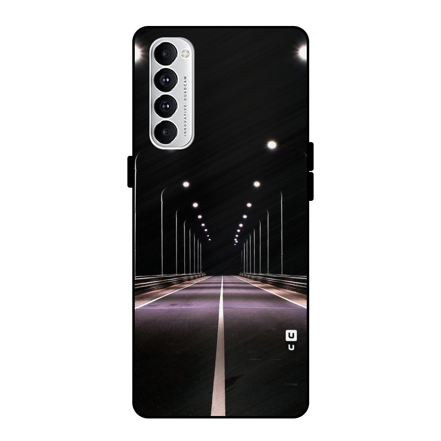 Street Light Metal Back Case for Oppo Reno4 Pro