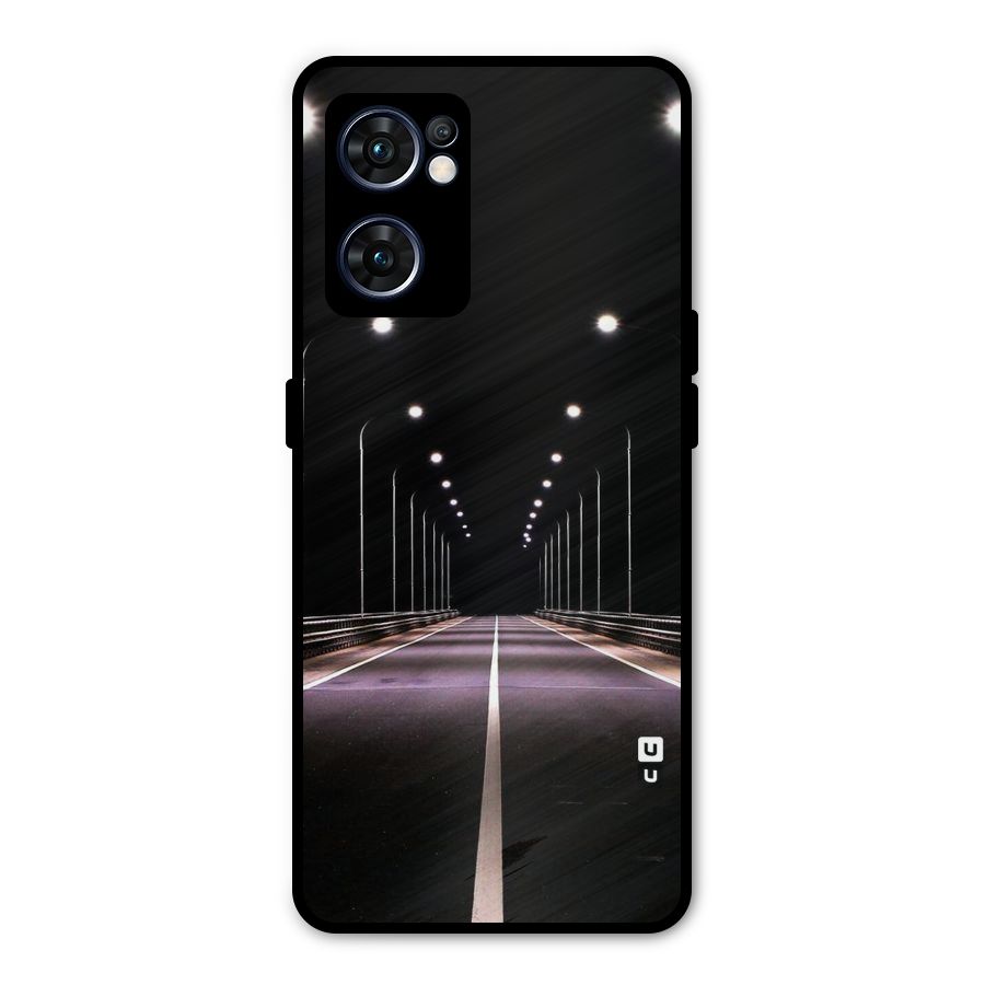 Street Light Metal Back Case for Oppo Reno7 5G