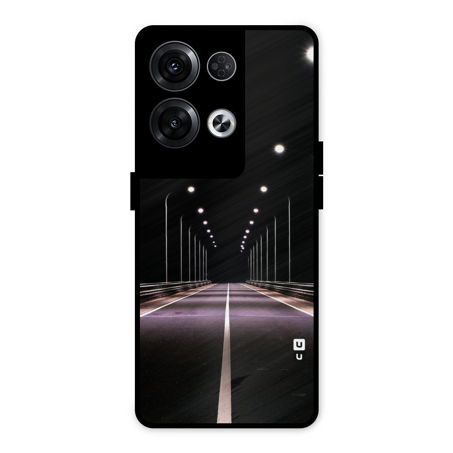 Street Light Metal Back Case for Oppo Reno8 Pro 5G