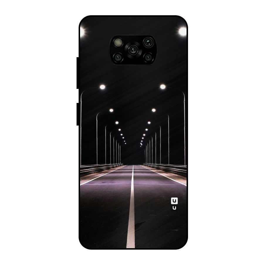 Street Light Metal Back Case for Poco X3
