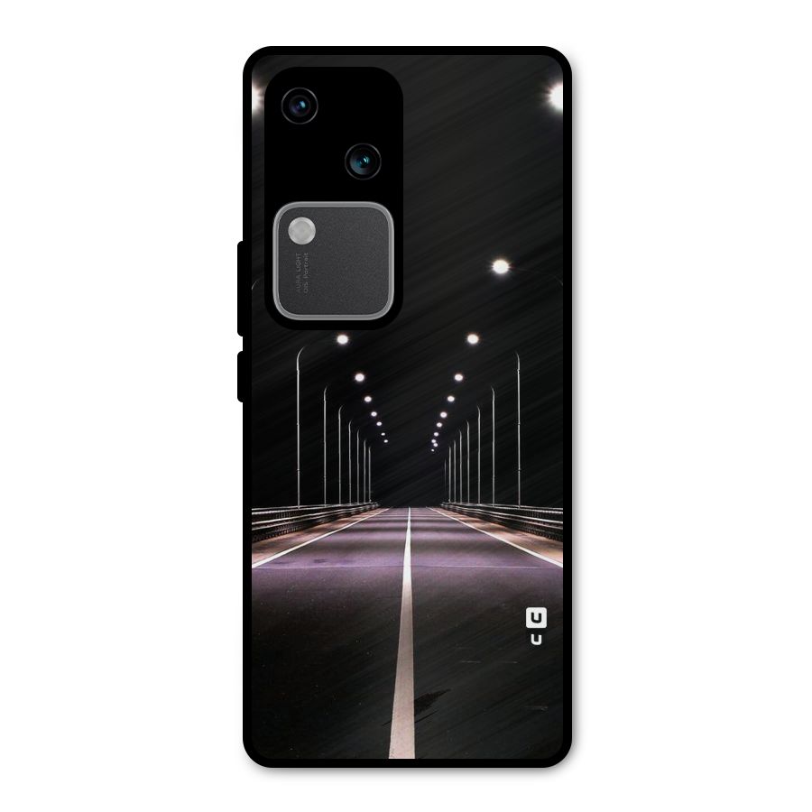 Street Light Metal Back Case for Vivo V30 Pro