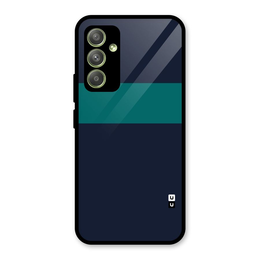 Stripe Block Glass Back Case for Galaxy A54