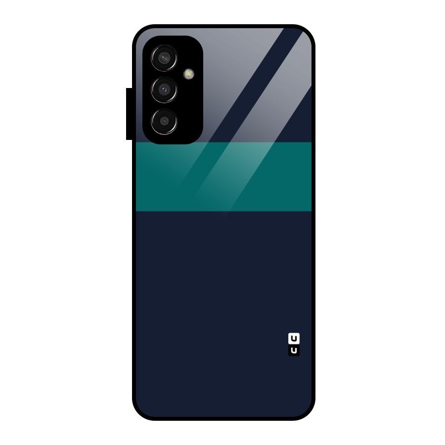 Stripe Block Glass Back Case for Galaxy F13