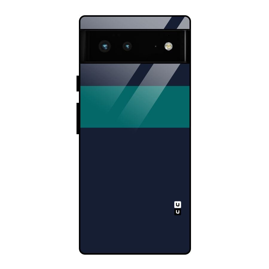 Stripe Block Glass Back Case for Google Pixel 6