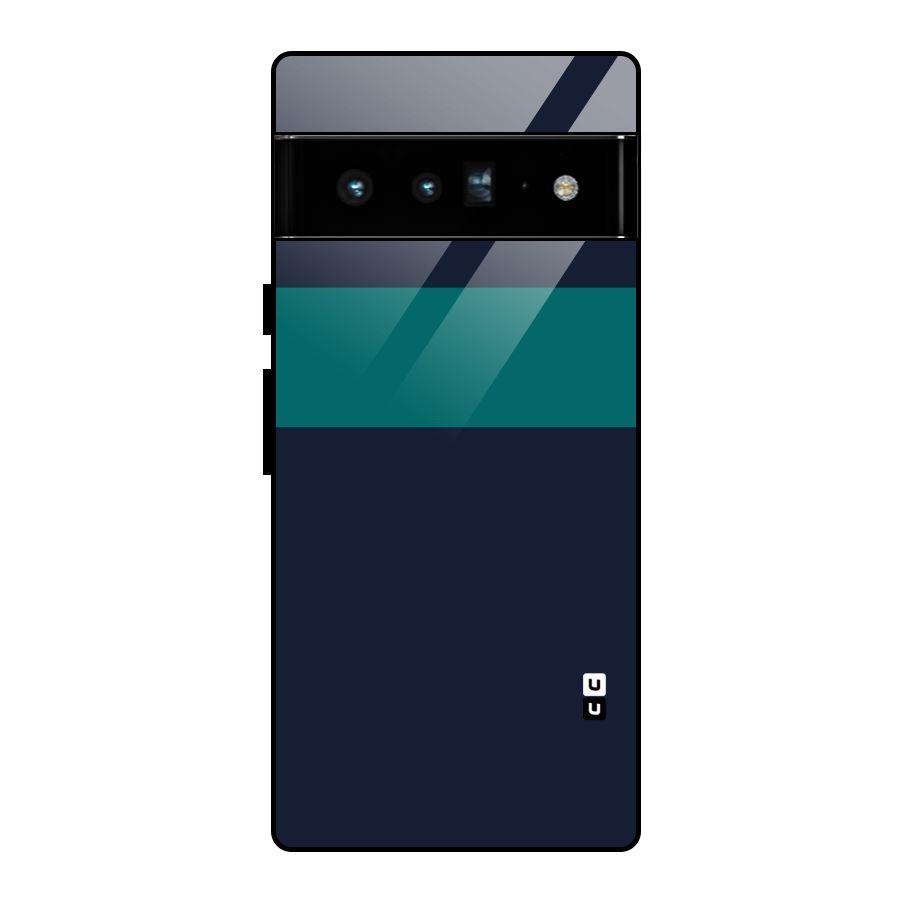 Stripe Block Glass Back Case for Google Pixel 6 Pro