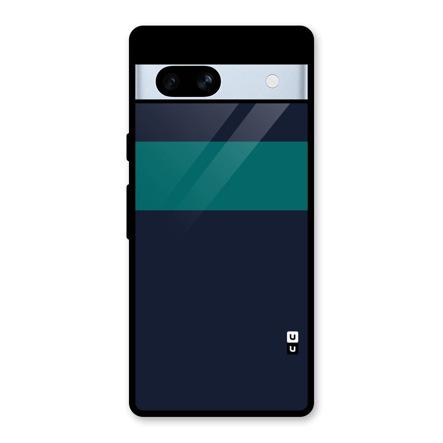 Stripe Block Glass Back Case for Google Pixel 7a