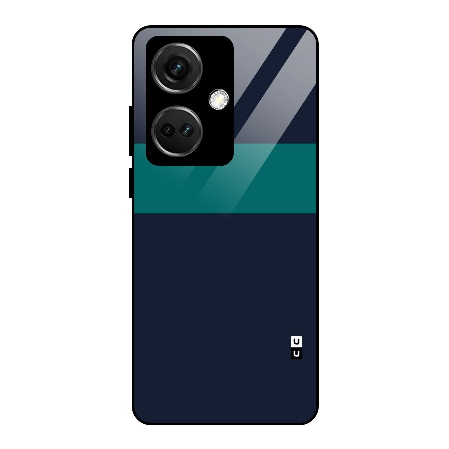 Stripe Block Glass Back Case for OnePlus Nord CE 3 5G