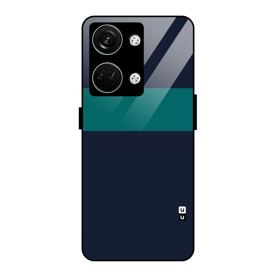 Stripe Block Glass Back Case for Oneplus Nord 3