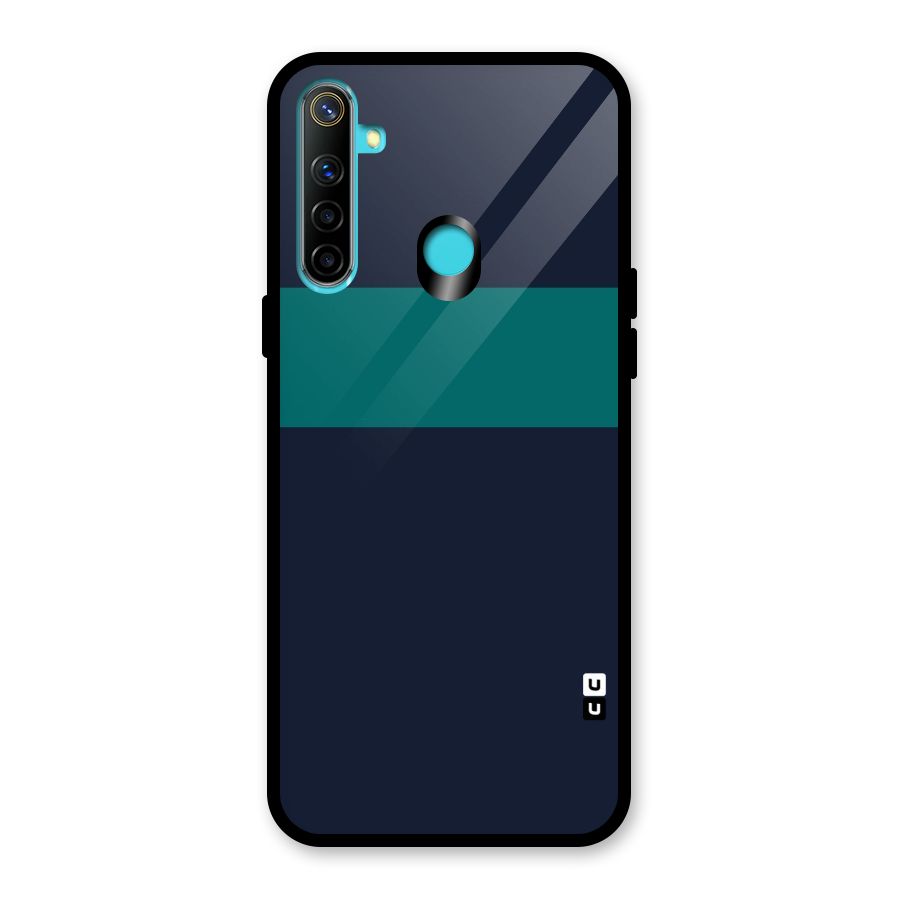 Stripe Block Glass Back Case for Realme Narzo 10