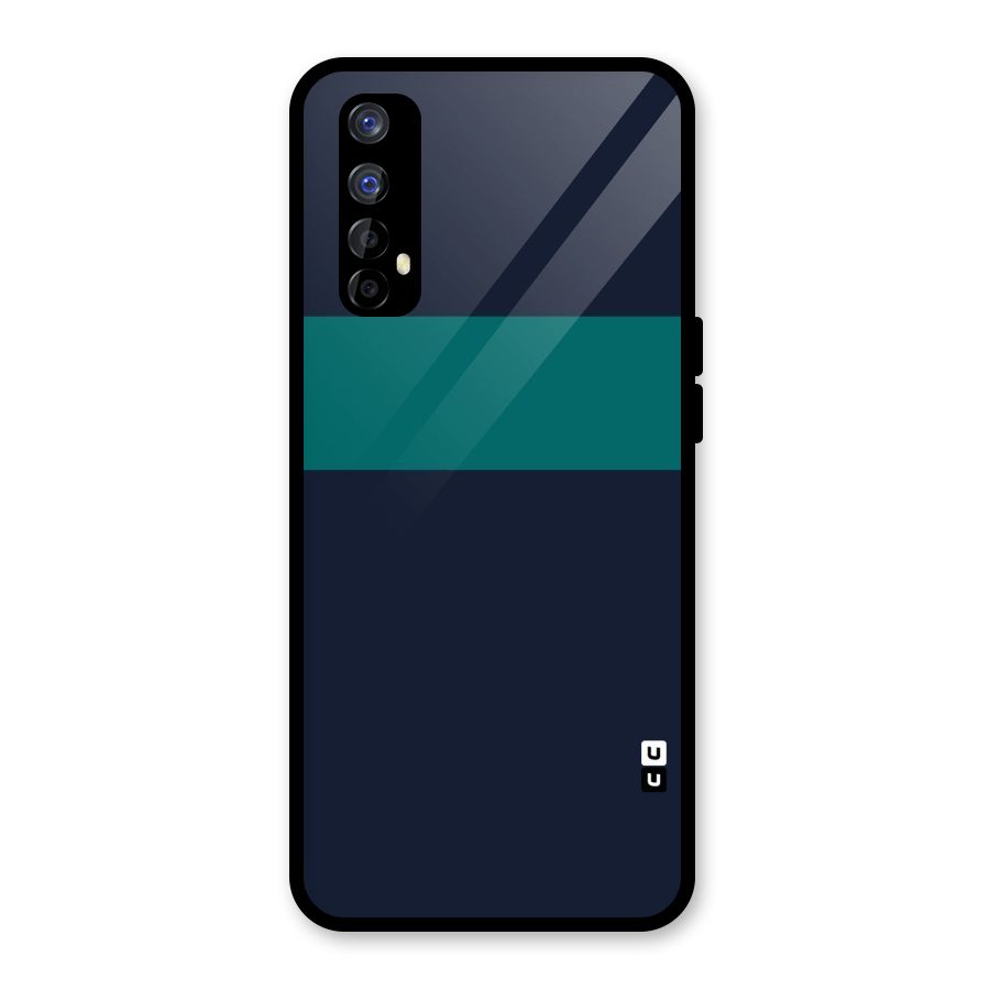 Stripe Block Glass Back Case for Realme Narzo 20 Pro