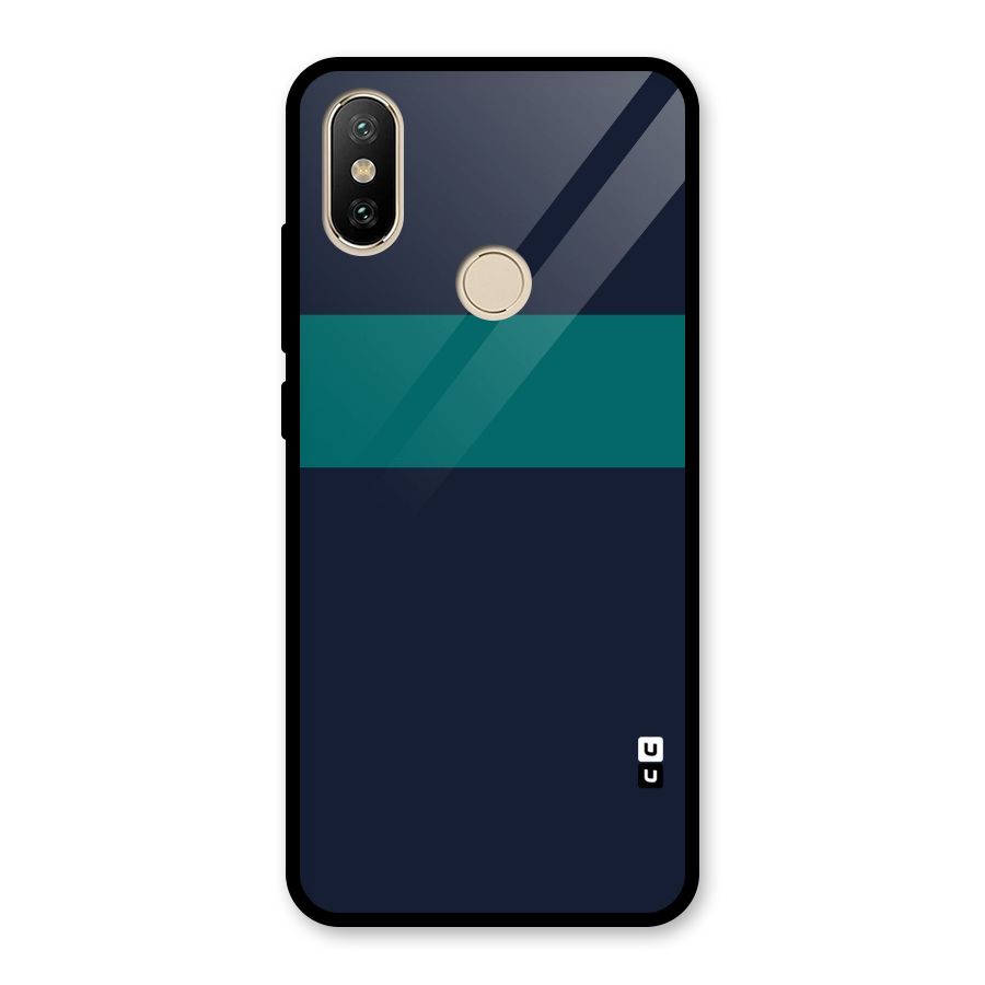 Stripe Block Glass Back Case for Redmi A2