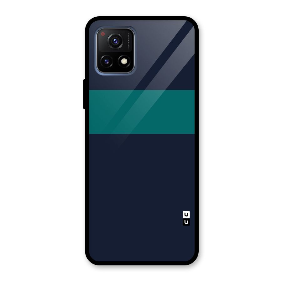 Stripe Block Glass Back Case for Vivo Y72 5G