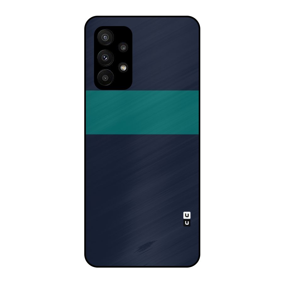 Stripe Block Metal Back Case for Galaxy A23