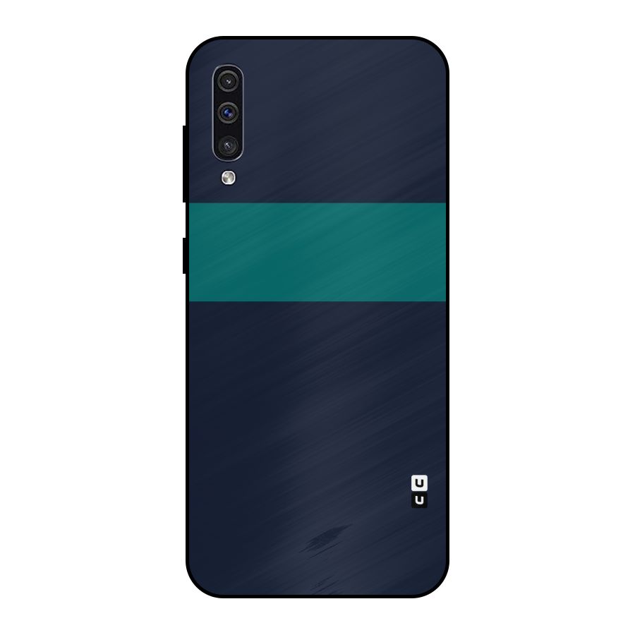 Stripe Block Metal Back Case for Galaxy A30s