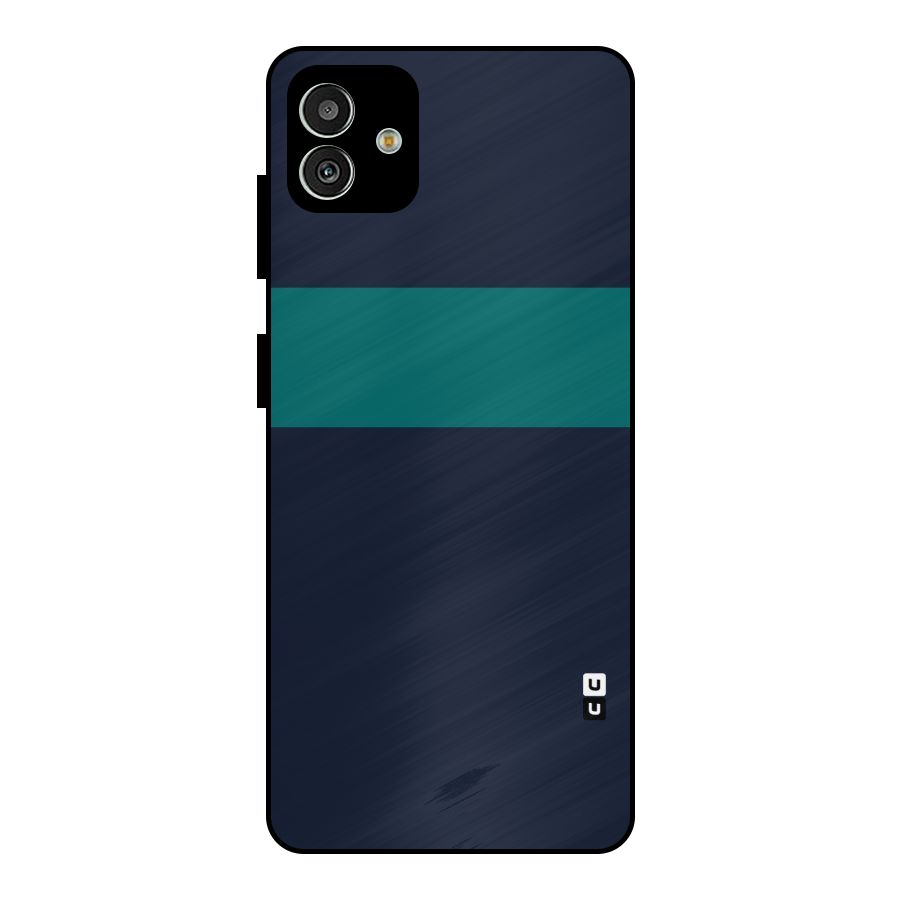 Stripe Block Metal Back Case for Galaxy M13 5G