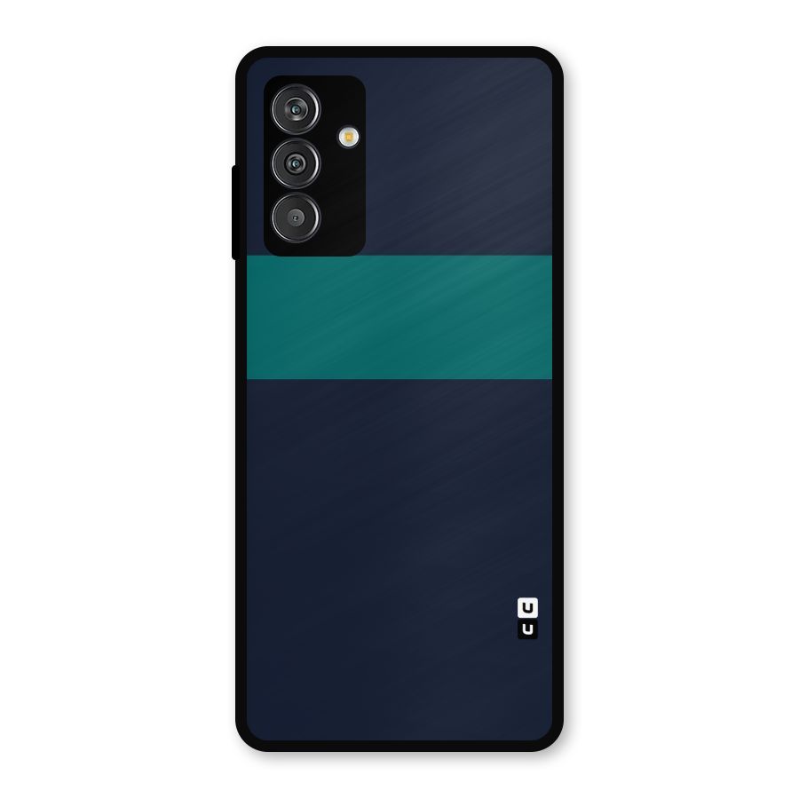 Stripe Block Metal Back Case for Galaxy M14 5G