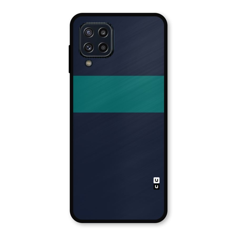 Stripe Block Metal Back Case for Galaxy M32