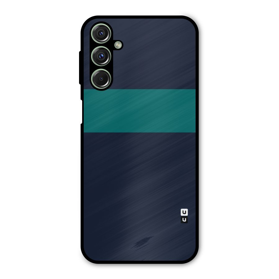 Stripe Block Metal Back Case for Galaxy M34