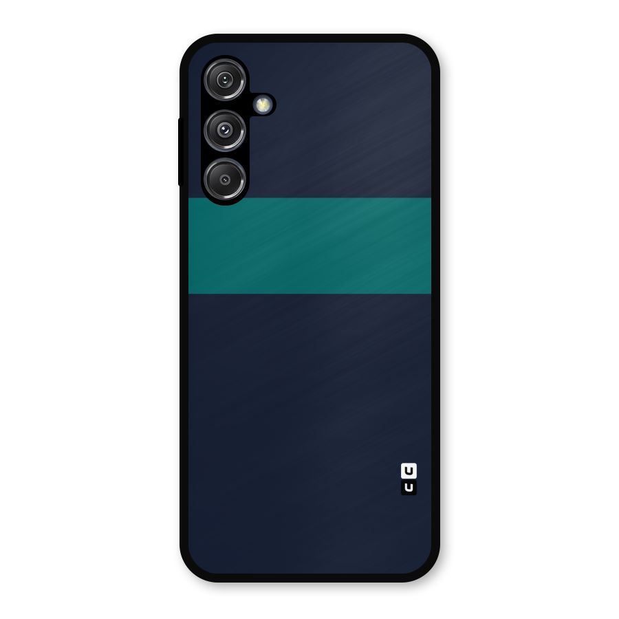Stripe Block Metal Back Case for Galaxy M34 5G