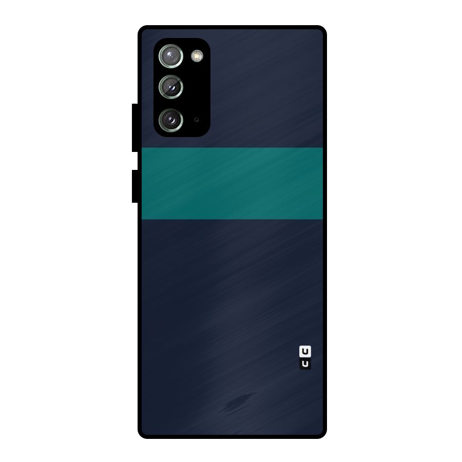 Stripe Block Metal Back Case for Galaxy Note 20