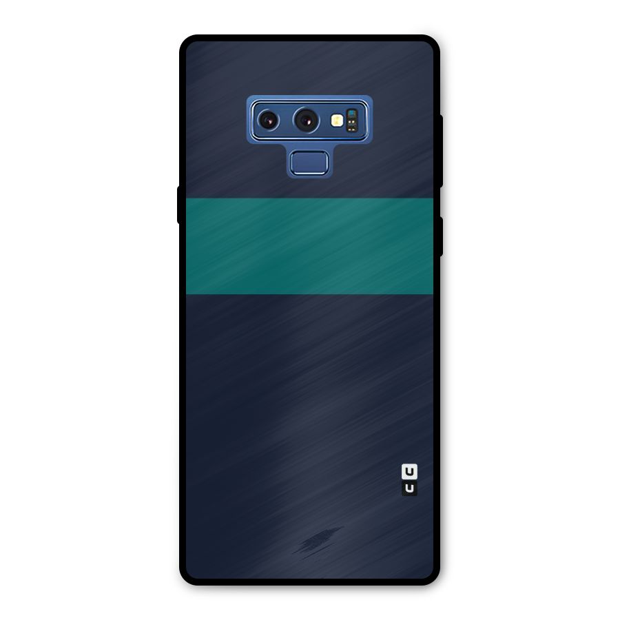 Stripe Block Metal Back Case for Galaxy Note 9