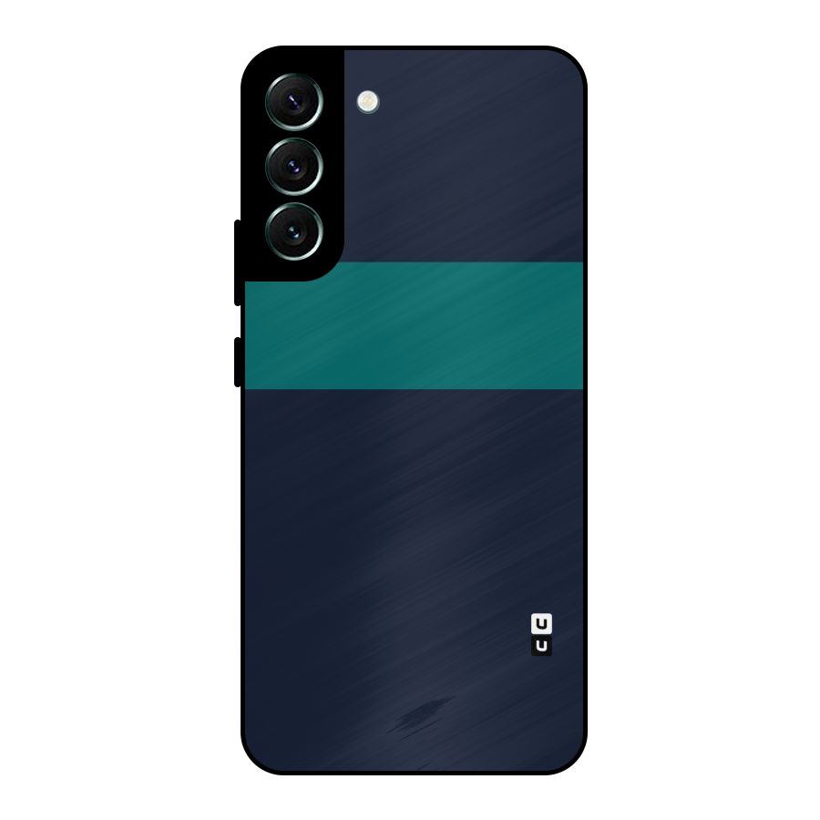 Stripe Block Metal Back Case for Galaxy S22 Plus 5G