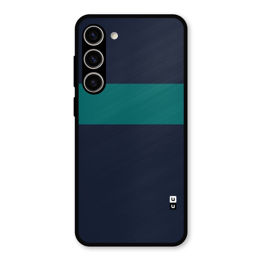 Stripe Block Metal Back Case for Galaxy S23 Plus