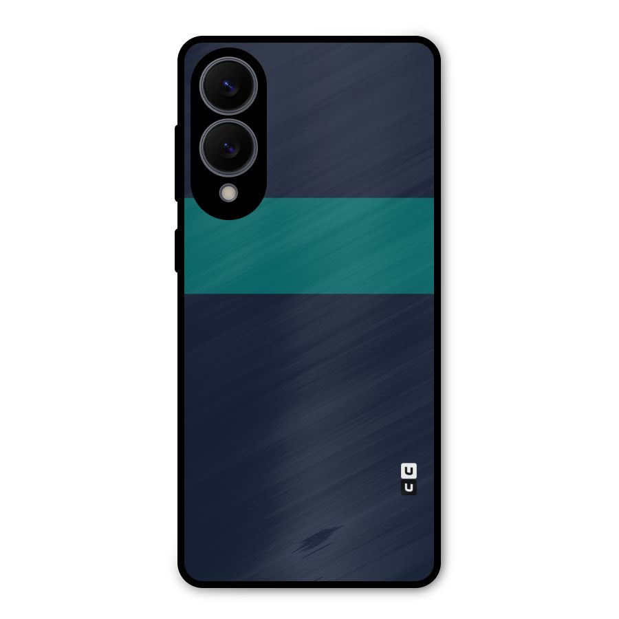 Stripe Block Metal Back Case for Galaxy S25 Edge